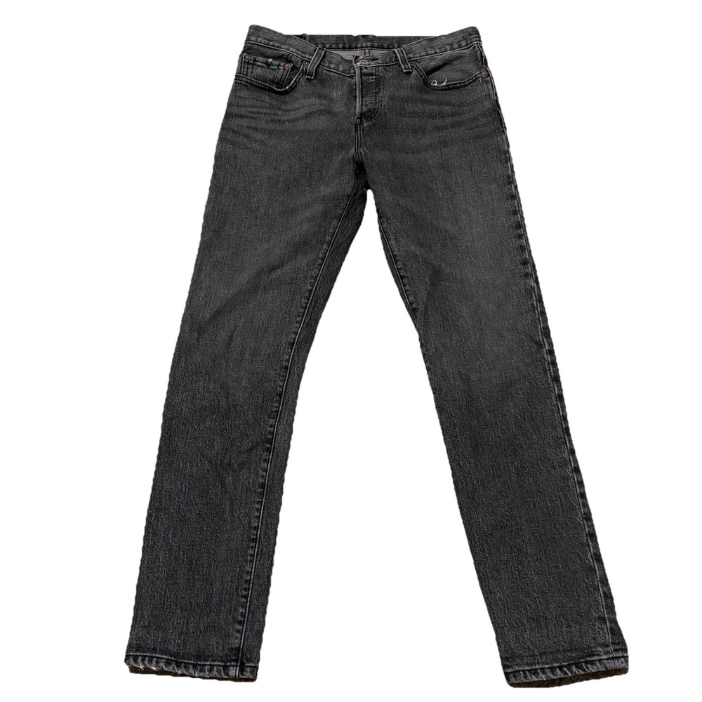 levis 501 ct Black 30x29 (measured) customized and tapered Button Fly